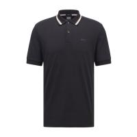 Hugo boss经典百搭短袖POLO衫 平直下摆时尚休闲上衣 徽标细节条纹设计男装