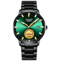 卡梭(KASSAW)手表男自动机械表高颜值牛气冲天防水时尚商务24K金商务男表K228G