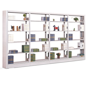 慧采云 钢制书架学校图书馆书店书籍室阅览室单面书架资料架单面一列四组