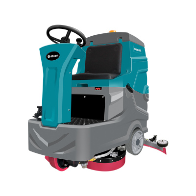亚伯兰A800B-2锂电款 双刷盘手动挡驾驶式洗地机 全自动大型地下车库停车场机场高铁站工业洗地机