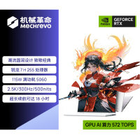 机械革命(MECHREVO)翼龙16X 2025款 16英寸旗舰游戏本 强芯学生设计笔记本电脑锐龙版Ryzen 7 H 255/RTX5060 64G 1T 2.5K 鹤羽白 定制