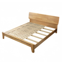 攸形实木床180*200*42cm张
