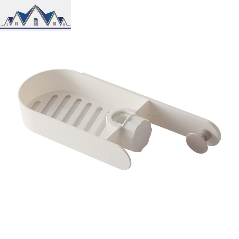 水龙头置物架收纳免打孔水沥水架海绵挂篮可调节厨房用品 三维工匠