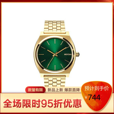尼克松Nixon情侣小金表小清新金绿石英男女表腕表