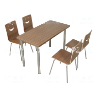 臻远 ZY4040837 餐桌椅组合学校食堂桌椅一桌四椅
