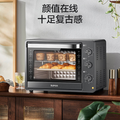 苏泊尔(SUPOR) 电烤箱 30L 主流容量 上下管统一控温 匀火恒温 家用多功能 K30FK6