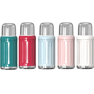 日本象普保温杯女复古学生简约便携小可爱少女水杯壶创意个性杯子