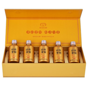 贵州茅台集团 贵州印象酒黔景 53度酱香型白酒 50ml*5瓶 礼盒装