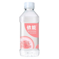 依能苏打水饮料无糖无汽弱碱白桃味苏打水350ml*15瓶