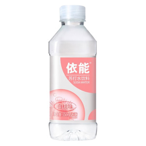 依能苏打水饮料无糖无汽弱碱白桃味苏打水350ml*15瓶