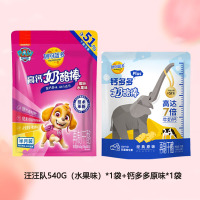 妙可蓝多钙多多奶酪棒奶酪儿童汪汪队休闲乳酪常温牛奶制品540G(水果味)*1袋+钙多多90G原味*1袋