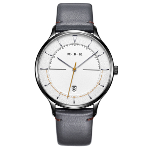 M.B.K欧美品牌潮流男表简约时尚手表全自动机械表 男款防水男士手表带日历腕表M-1001G001