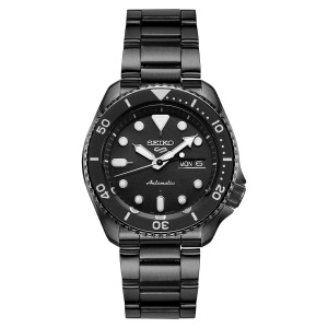 精工SEIKO自动机械男表 SRPD65K1 精钢表带星期日历显示人工合成蓝宝石玻璃镜面折叠扣100米防水