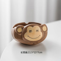 维诺亚烟灰缸陶瓷创意客厅摆件新款可爱鼠牛虎兔龙蛇马羊猴鸡狗猪烟缸