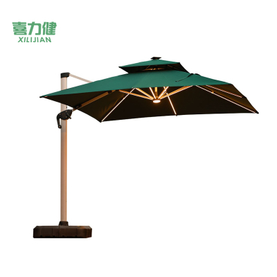 喜力健 户外庭院遮阳伞 NBG灯条-带底座 套