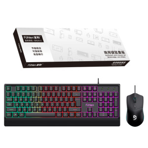 富勒fuhlen CM200S商务办公有线键鼠套装 (计价单位:套)黑色