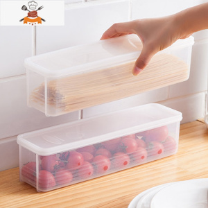 敬平日式面条保鲜盒厨房餐具杂粮挂面密封盒带盖面条收纳盒冰箱保鲜盒 均色