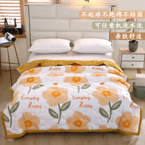 夏凉被四季通用夏凉被单双人被机洗被子薄款通用成人双午睡被