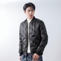 男式90绒羽绒服压胶男立领冬装外套加大码棒球服