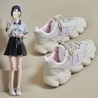 2025春季新款韩版ins老爹鞋女学生厚底运动增高街拍跑步休闲鞋666