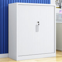 慧采云 办公家具钢制卷帘门文件柜 收缩门推拉门柜 铁皮柜 档案资料柜储物柜