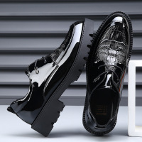 大码47 48男鞋新款春季商务透气增高休闲皮鞋男士新郎结婚鞋