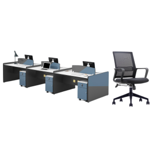 迅众 3600*1200*800mm六人位含柜椅 办公家具简约屏风工作位职员办公桌简约屏风工作位职员桌 六人位含柜椅