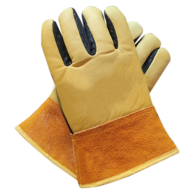 路吉通 羊皮加厚防寒手套 均码 双