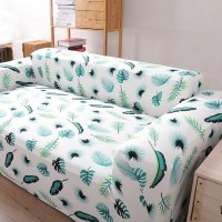 沙发套罩全包萬能套弹力通用型防滑懒人沙发罩皮沙发垫巾全盖 热带植物 S号[一般适合90-140cm](尺寸可以咨询客服)