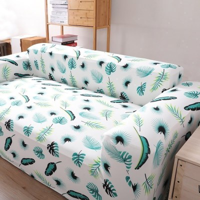 沙发套罩全包萬能套弹力通用型防滑懒人沙发罩皮沙发垫巾全盖 热带植物 S号[一般适合90-140cm](尺寸可以咨询客服)