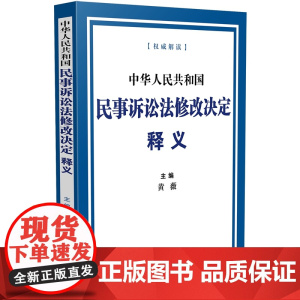 2024年起实施 中华人民共和国民事诉讼法修改决定释义 黄薇 主编 中国法制出版社 9787521639599