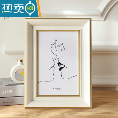 敬平相框摆台6寸7寸8寸10寸5洗照片做成相册画框挂墙定制a4打印加六寸 象牙白 6寸挂摆 横竖通用(可放10.2*15