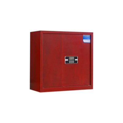湘渭保密柜财务档案柜文件柜办公室资料储物柜保险柜矮柜红木纹-电子密码锁