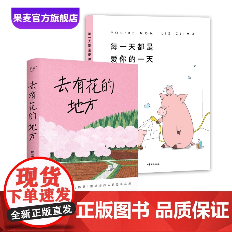 去有花的地方+每一天都是爱你的一天(套装2册) 陈慧 莉兹 温暖治愈 果麦出品