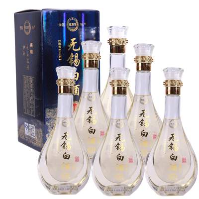 锡井坊无锡特产无锡白酒浓香型绵柔陈酿白酒500ml*6瓶箱装