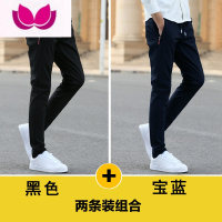 七斓夏季休闲裤男2023款修身直筒裤子男薄款潮流百搭宽松运动长裤