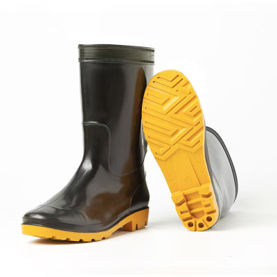 惠铁劳保雨鞋牛筋底雨靴 中筒 双