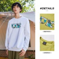 [1件5折价:109.5]美特斯邦威怪兽大名男士秋冬前胸印花长袖学生套头衫