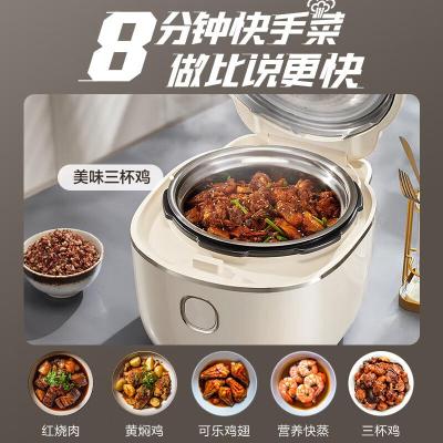 苏泊尔猛火电压力锅 5升大容量 IH加热电高压锅不锈钢球釜双胆自动排气 SY-50HC5021Q 5L