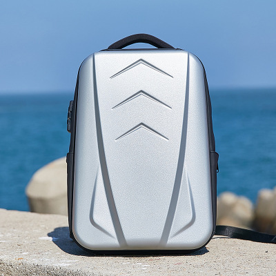 防水硬壳电脑男双肩包密码锁商务背包书包大学生