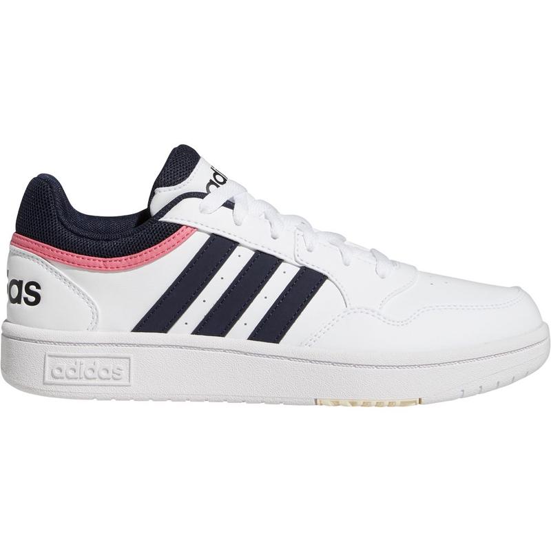 阿迪达斯(adidas)女鞋休闲板鞋低帮运动鞋白色简约百搭配色条纹复