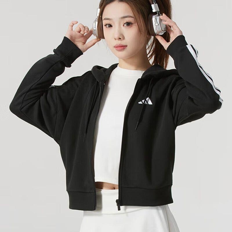 阿迪达斯女装新款W 3S FT FZ HD休闲外套 JE0052 C