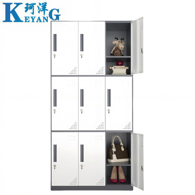 珂洋 更衣柜 灰白拆装九门 台