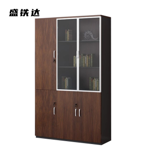 盛铁达 胡桃色铝合金文件柜1200*400*2000mm STD-XXKG18 张