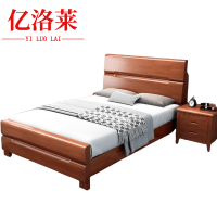 亿洛莱 实木单人床床头柜 1500*2000mm 套