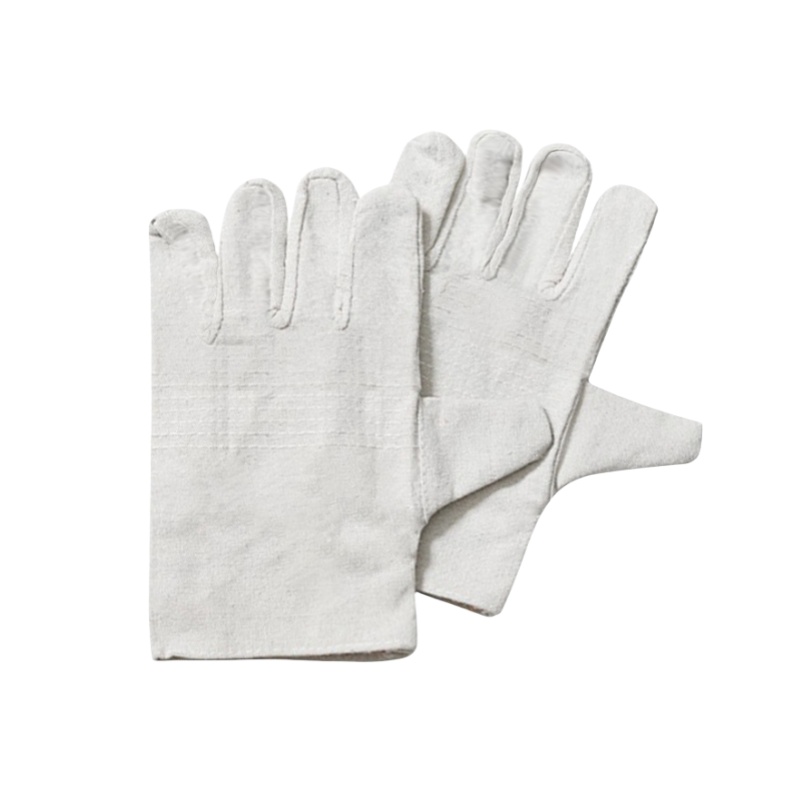 珂攸洋白甲布帆布电焊手套15*10*1cm双/包