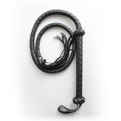 桃色缘 多款女王sp鞭打调情马鞭子长鞭散鞭蛇鞭皮鞭 sm情趣用品男女用器具SM调教成人玩具 黑色马鞭B