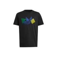 ADIDAS阿迪达斯三叶草短袖T恤运动休闲针织圆领儿童上衣IY5451 D