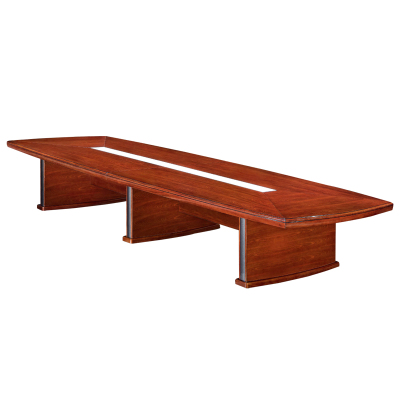 臻远 ZY-QTZ-9 会议桌木质贴皮油漆洽谈桌3.6米