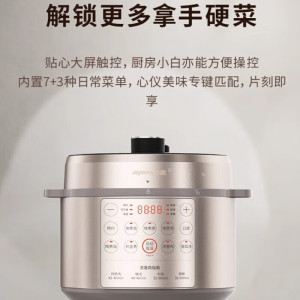九阳电压力煲Y-50H30 电压力锅 银白色